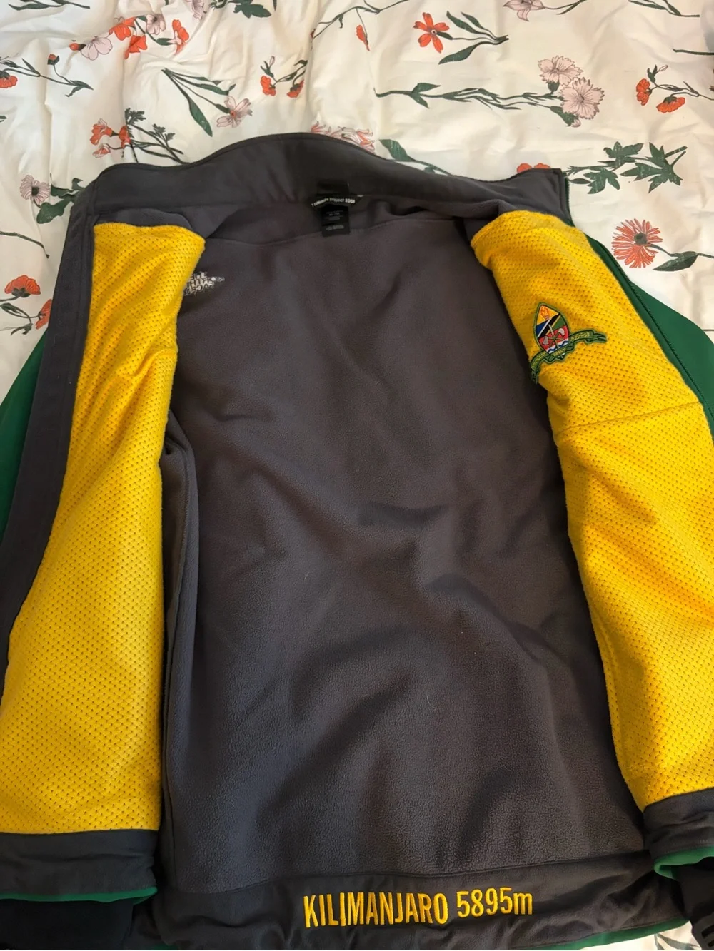 The North Face Green and Black Performance Softshell Jacket